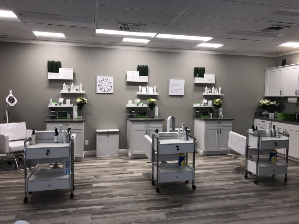 Inside treatment area of lice clinics Bakersfield