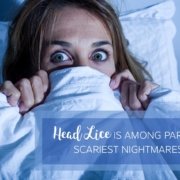 Head lice removal scares a mother hiding in bed because head lice is among parents’ scariest nightmares visit Lice Clinics of America - Bakersfield for more information